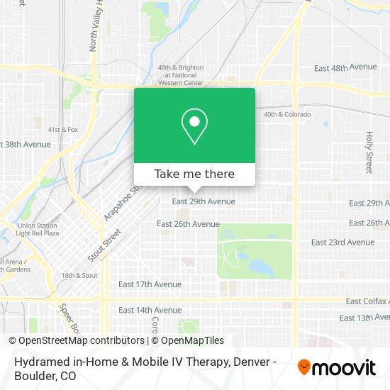 Hydramed in-Home & Mobile IV Therapy map