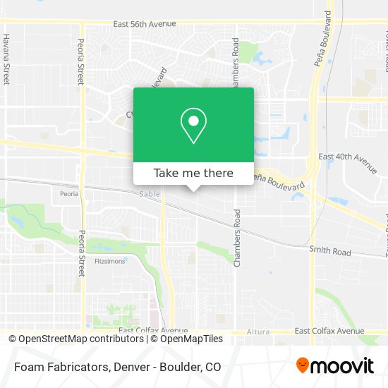 Foam Fabricators map