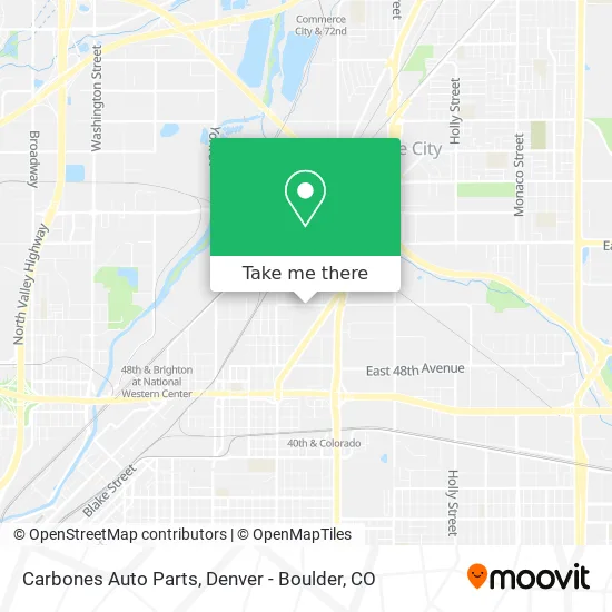 Carbones Auto Parts map