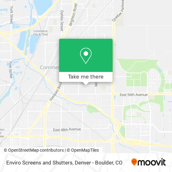 Mapa de Enviro Screens and Shutters