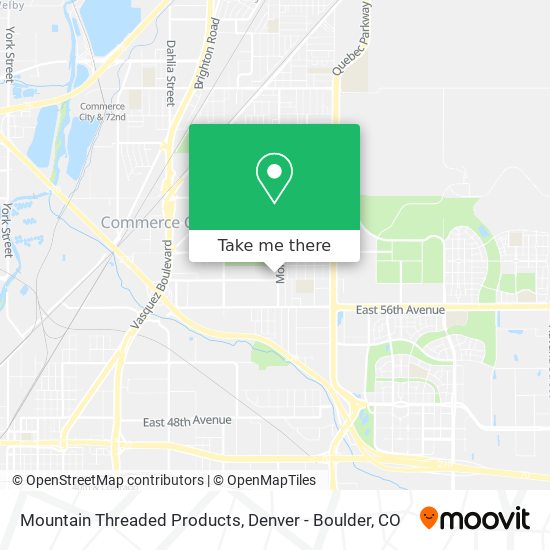 Mapa de Mountain Threaded Products