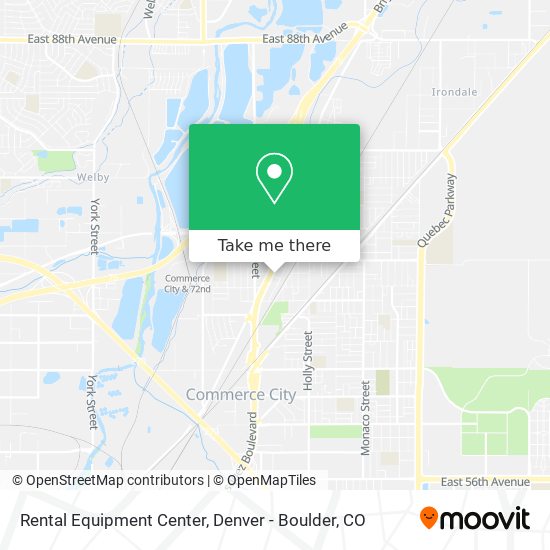 Rental Equipment Center map