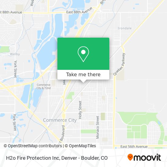 Mapa de H2o Fire Protection Inc