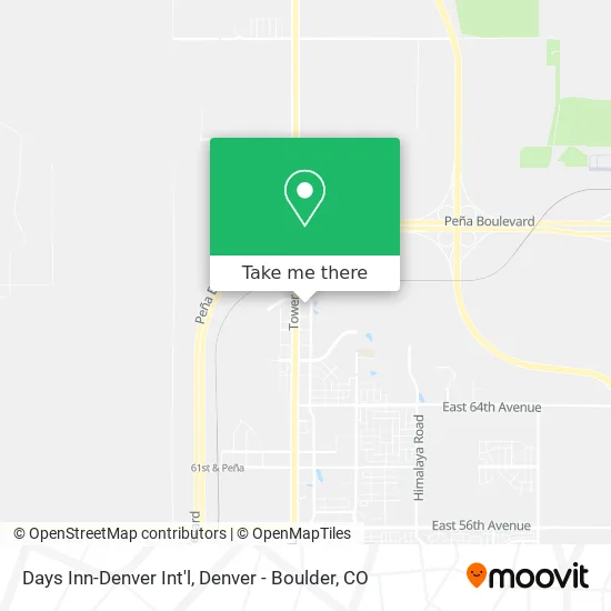 Days Inn-Denver Int'l map