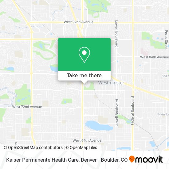 Kaiser Permanente Health Care map