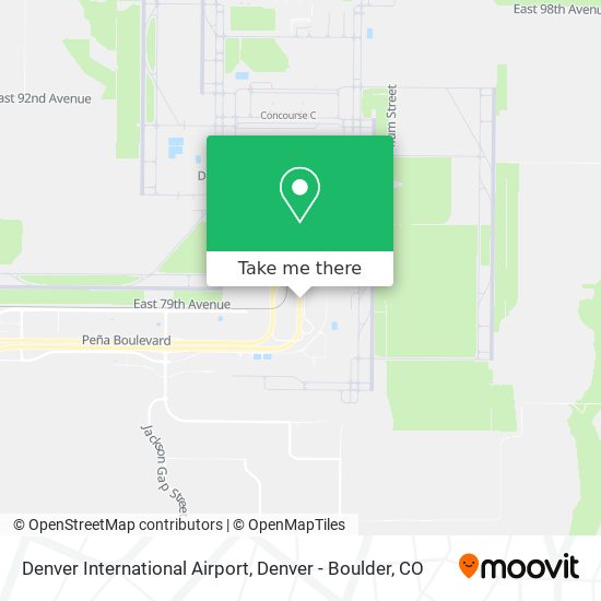 Denver International Airport map