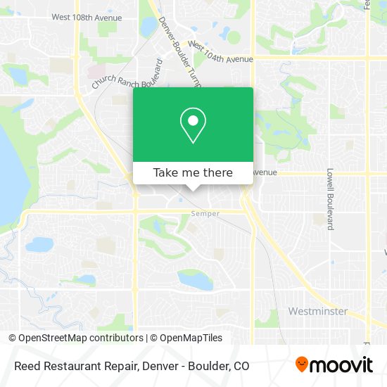 Reed Restaurant Repair map