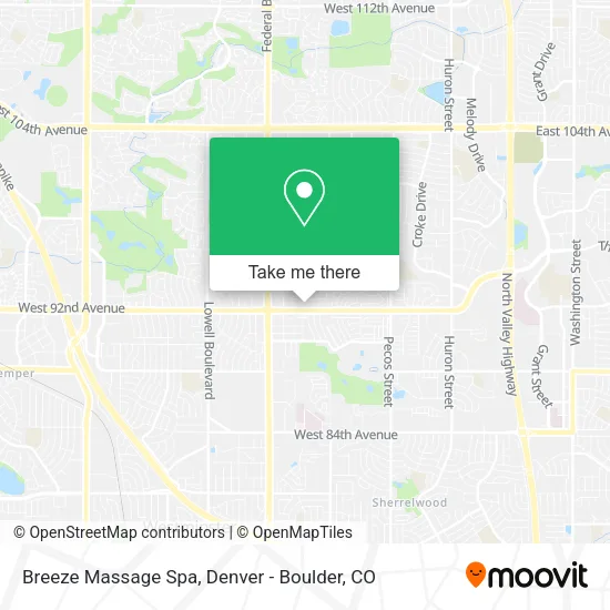 Breeze Massage Spa map