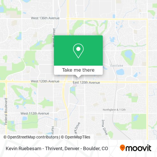 Mapa de Kevin Ruebesam - Thrivent