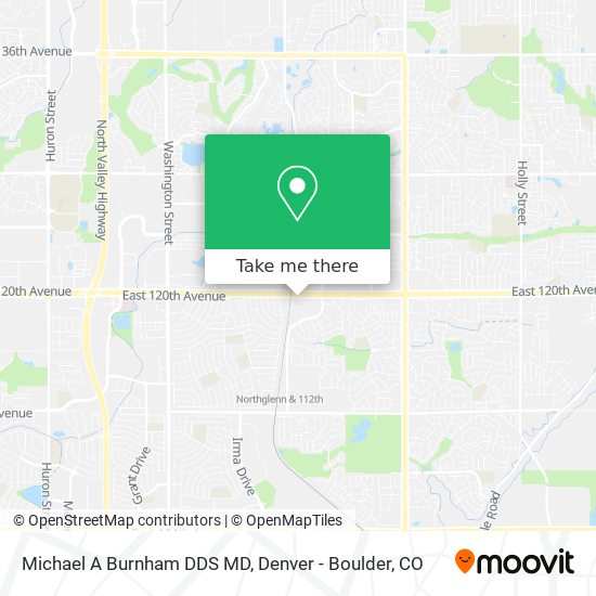 Mapa de Michael A Burnham DDS MD