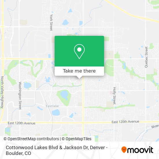 Mapa de Cottonwood Lakes Blvd & Jackson Dr