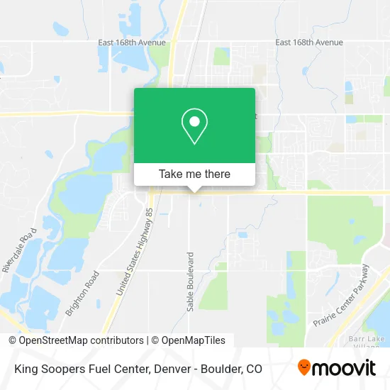King Soopers Fuel Center map