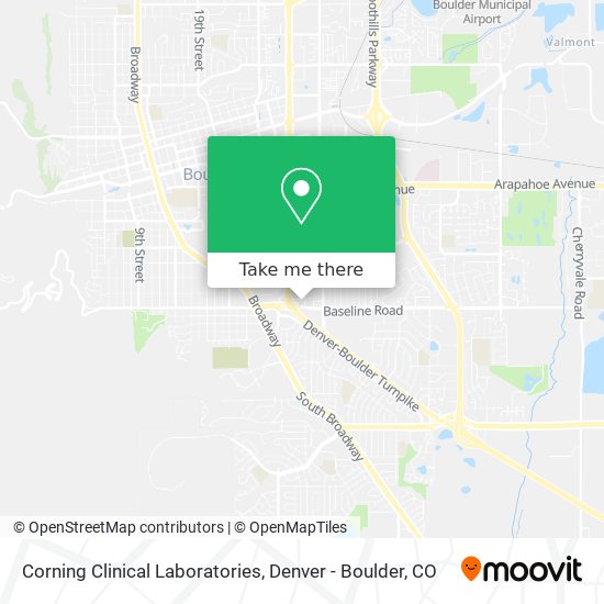 Corning Clinical Laboratories map