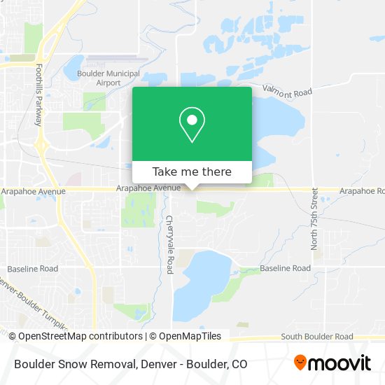 Boulder Snow Removal map