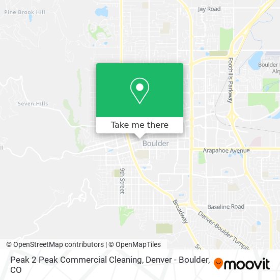 Peak 2 Peak Commercial Cleaning map