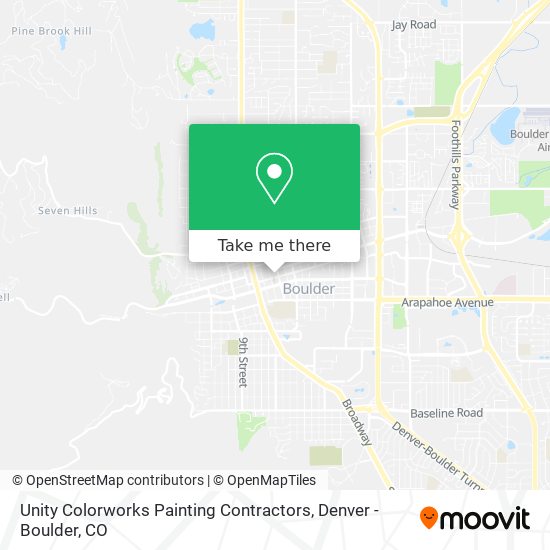 Unity Colorworks Painting Contractors map