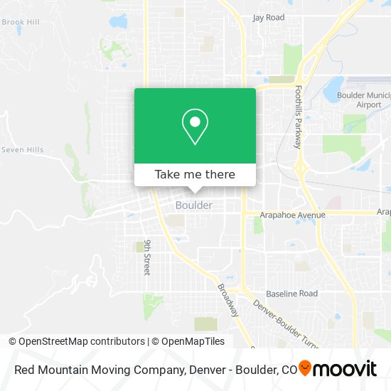 Red Mountain Moving Company map