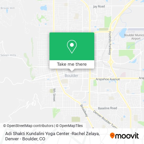 Mapa de Adi Shakti Kundalini Yoga Center -Rachel Zelaya