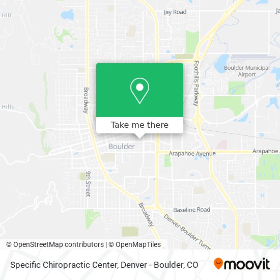 Specific Chiropractic Center map