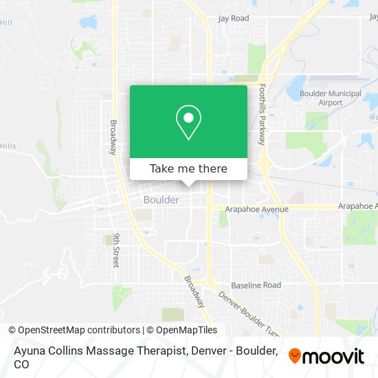 Ayuna Collins Massage Therapist map