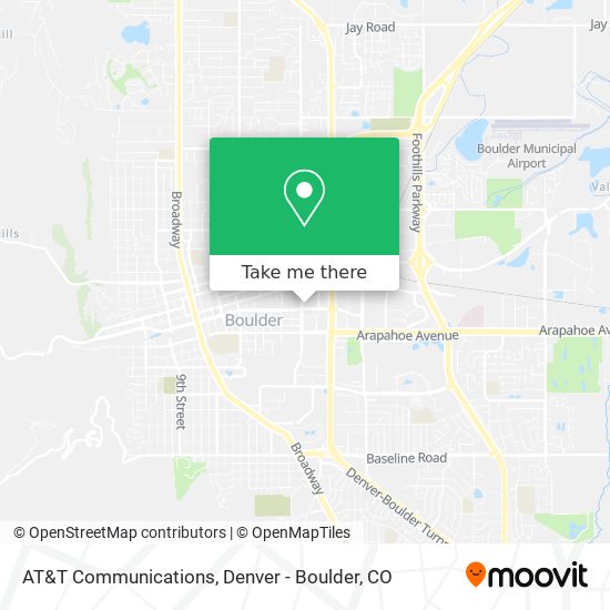 AT&T Communications map