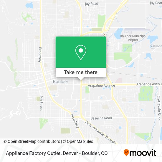 Appliance Factory Outlet map