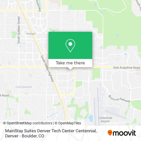 Mapa de MainStay Suites Denver Tech Center Centennial