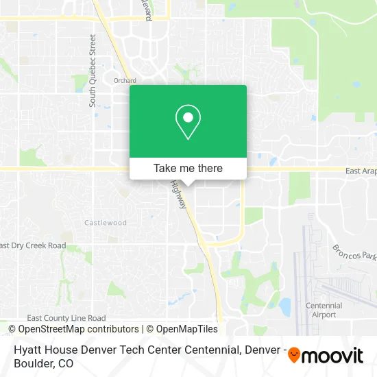 Mapa de Hyatt House Denver Tech Center Centennial