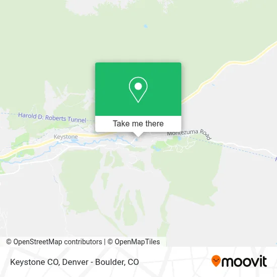 Keystone CO map