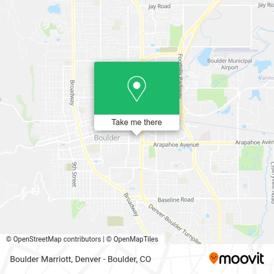 Boulder Marriott map