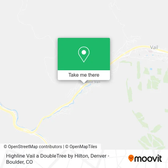 Highline Vail a DoubleTree by Hilton map