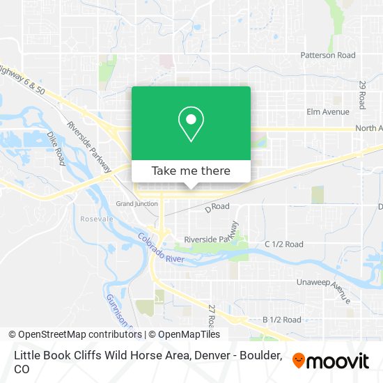 Mapa de Little Book Cliffs Wild Horse Area