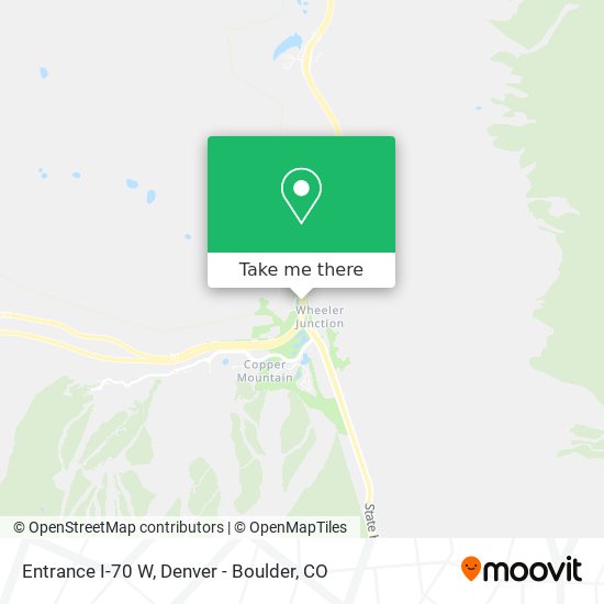Entrance I-70 W map