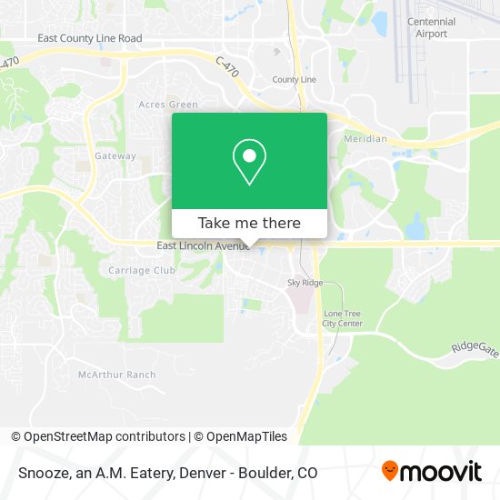 Snooze, an A.M. Eatery map