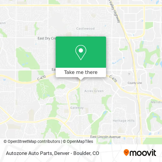 Autozone Auto Parts map