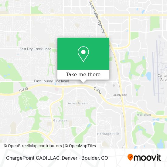 ChargePoint CADILLAC map