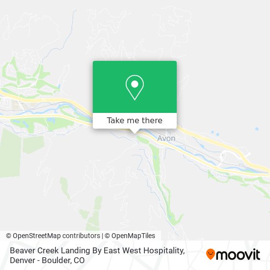 Beaver Creek Landing By East West Hospitality map