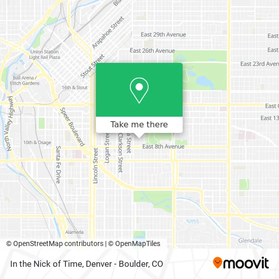 In the Nick of Time map