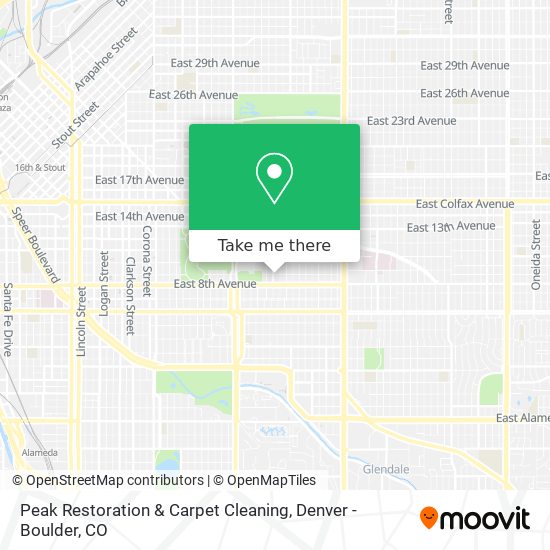 Peak Restoration & Carpet Cleaning map