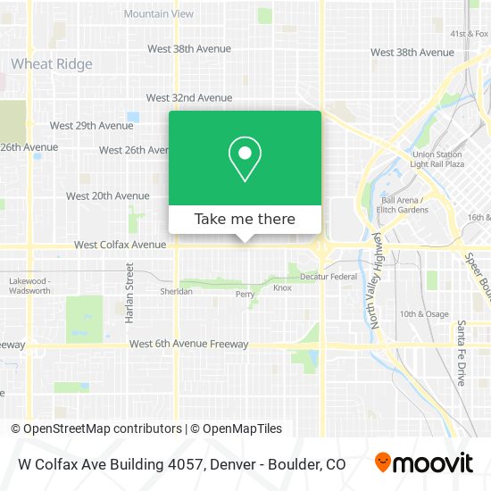 Mapa de W Colfax Ave Building 4057