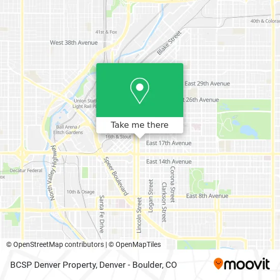 BCSP Denver Property map