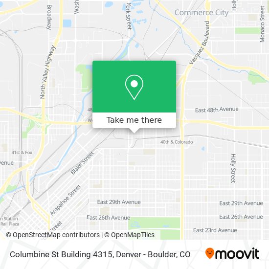 Columbine St Building 4315 map