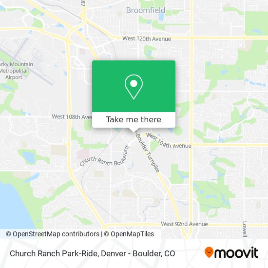 Church Ranch Park-Ride map
