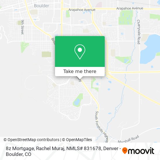 8z Mortgage, Rachel Muraj, NMLS# 831678 map