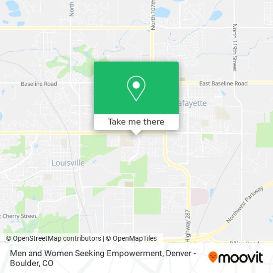 Men and Women Seeking Empowerment map