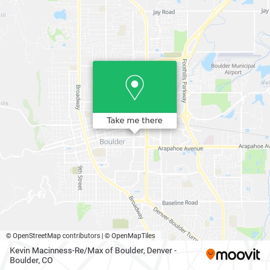 Mapa de Kevin Macinness-Re / Max of Boulder