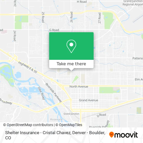 Shelter Insurance - Cristal Chavez map