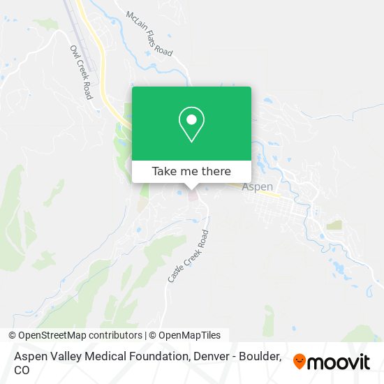 Mapa de Aspen Valley Medical Foundation