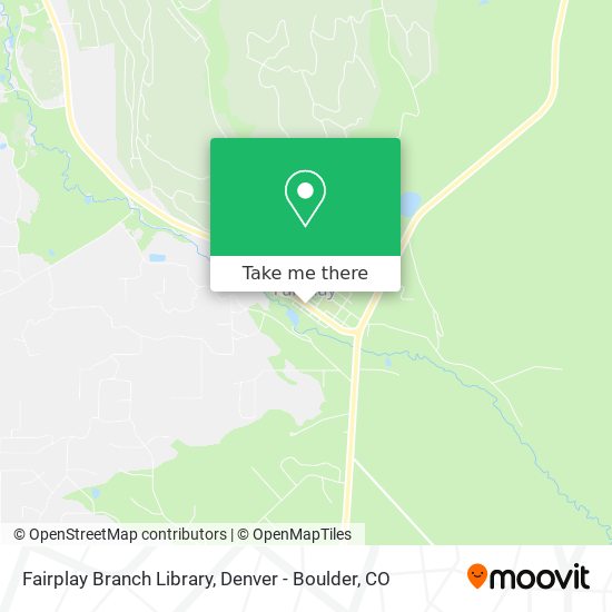 Fairplay Branch Library map