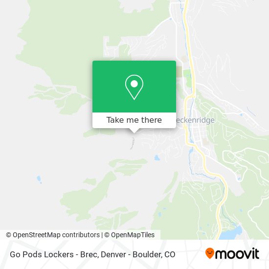 Go Pods Lockers - Brec map
